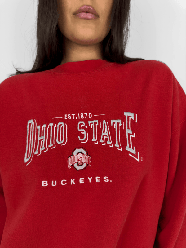 Revamp Ohio State Embroidered Crewneck - Vamp Official