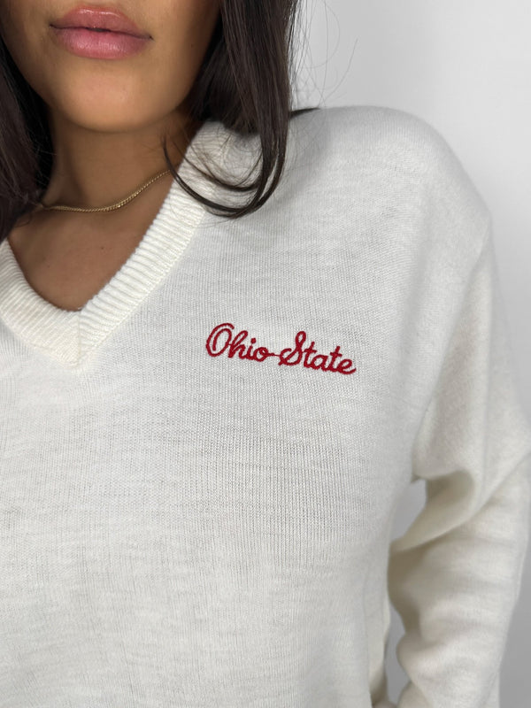 Revamp Ohio State Embroidered Sweater - Vamp Official