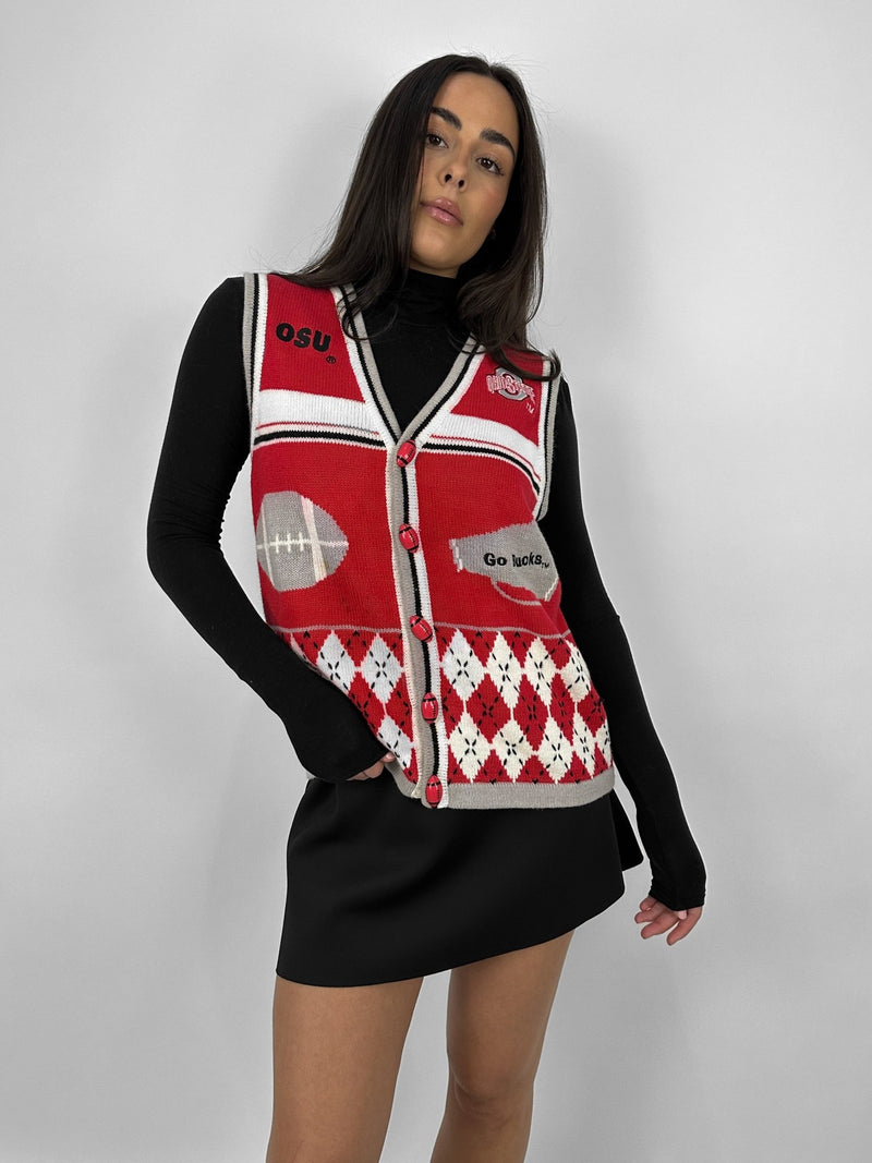 Revamp Ohio State Knit Vest - Vamp Official