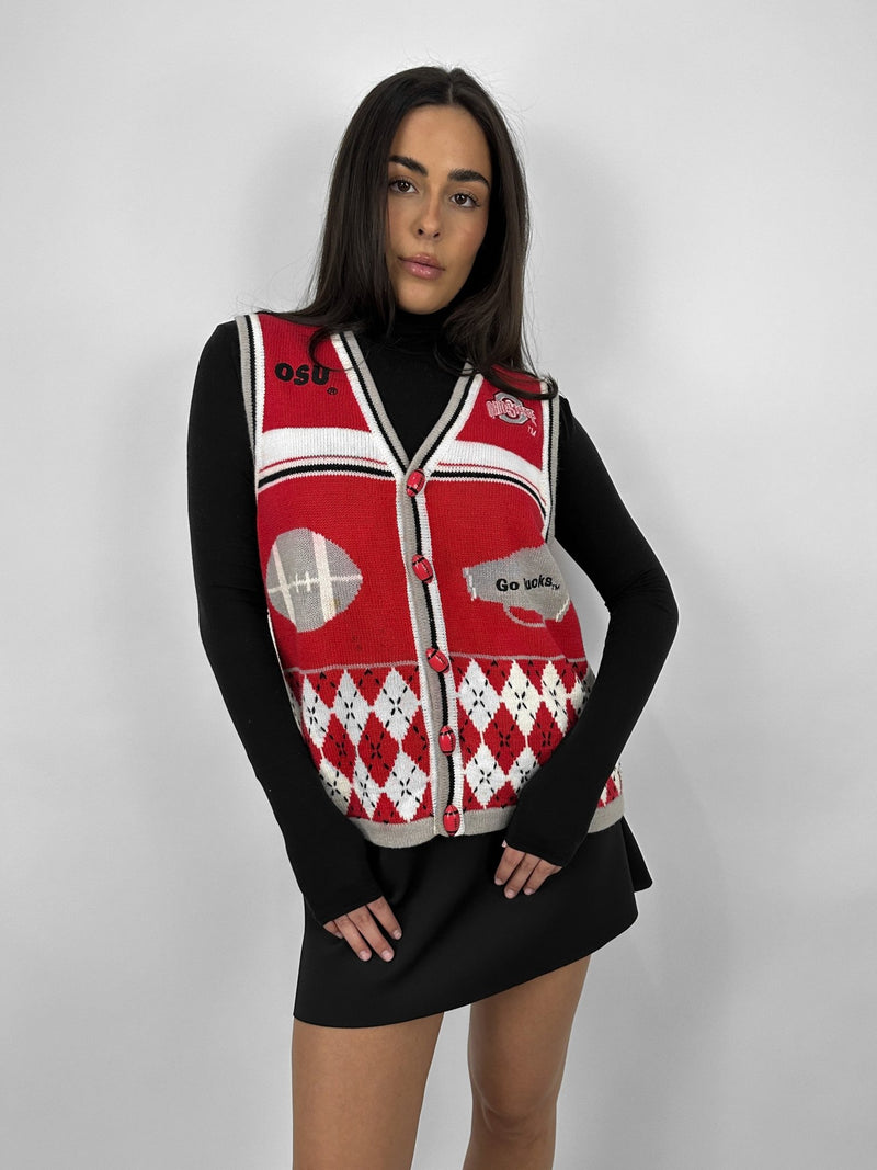 Revamp Ohio State Knit Vest - Vamp Official