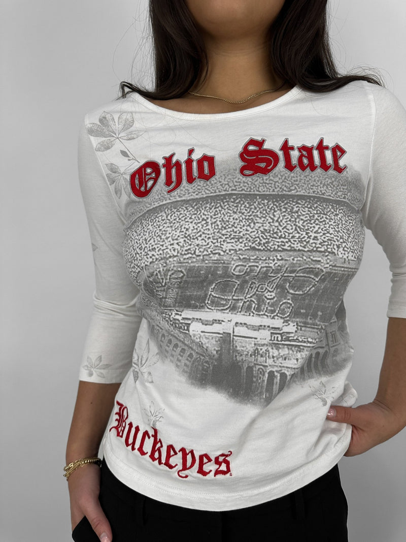 Revamp Ohio State Stadium Y2K Tee - Vamp Official