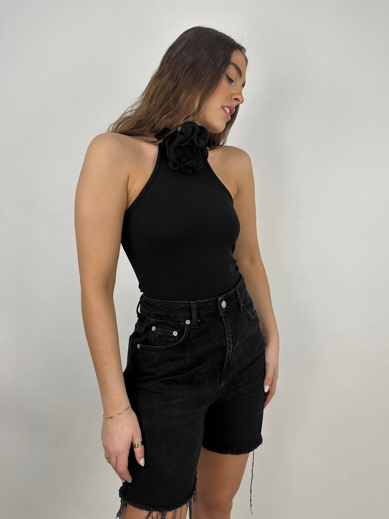 Rose Choker Halter Tank - Vamp Official