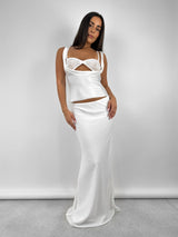 Satin Cowl Tank & Lace Bralette Set - Vamp Official