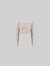Sheer Drape Wide Shoulderd Top - Vamp Official