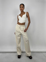 Sweetheart Textured Corset Top - Vamp Official