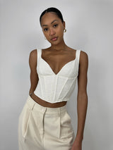 Sweetheart Textured Corset Top - Vamp Official