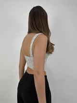Sweetheart Textured Corset Top - Vamp Official