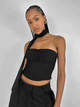 Sweetheart Tube Top & Neck Scarf Set - Vamp Official