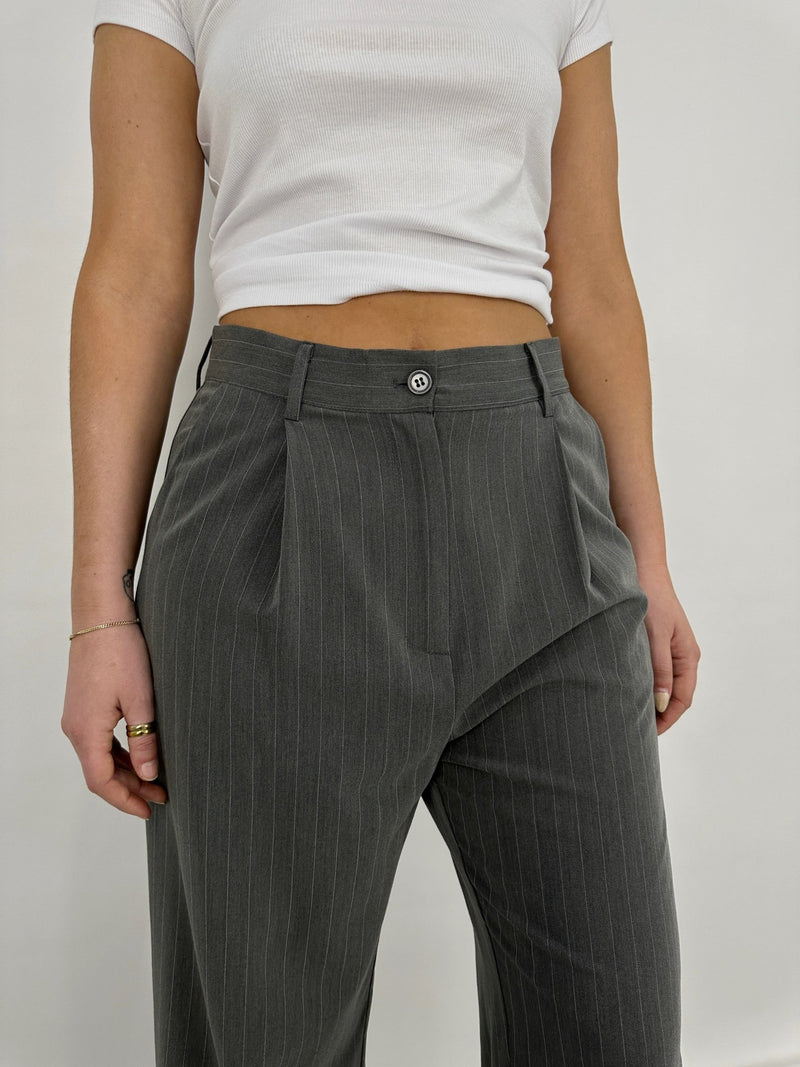 Tailored Pinstripe Trousers - Vamp Official