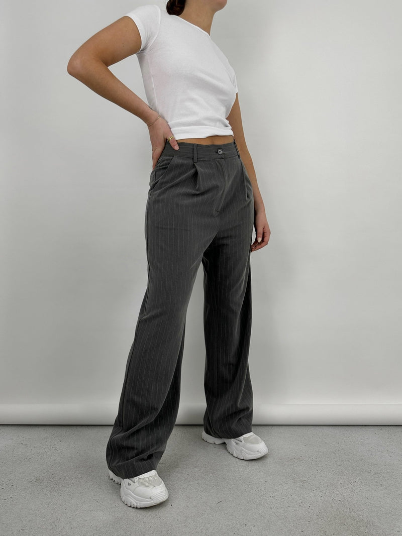 Tailored Pinstripe Trousers - Vamp Official