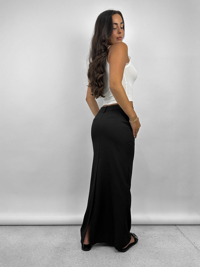 Tailored Trouser Midi Skirt - Vamp Official