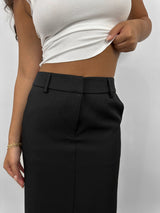 Tailored Trouser Midi Skirt - Vamp Official