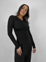 Valerie Ruched Long Sleeve - Vamp Official