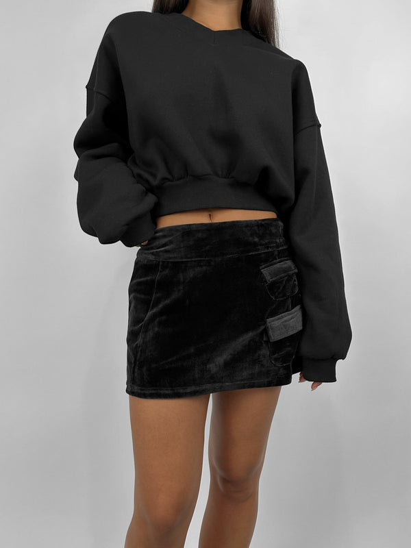 Velvet Cargo Pocket Mini Skort - Vamp Official
