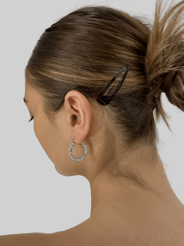 Vintage Diamond Hoops - Vamp Official