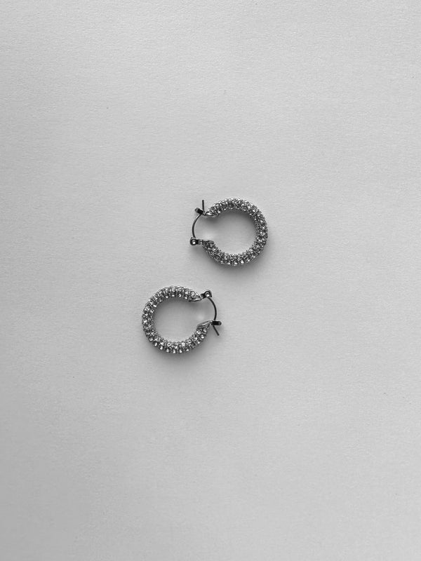 Vintage Diamond Hoops - Vamp Official