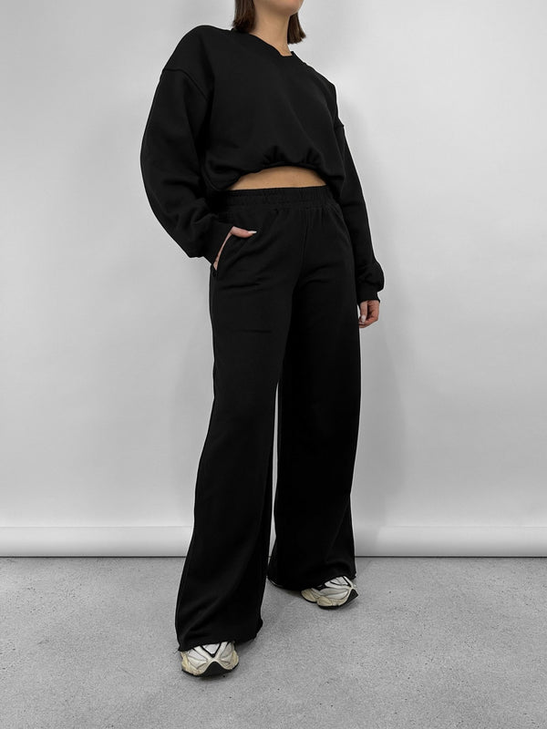 Wide Leg Relaxed Sweatpants - Vamp Official