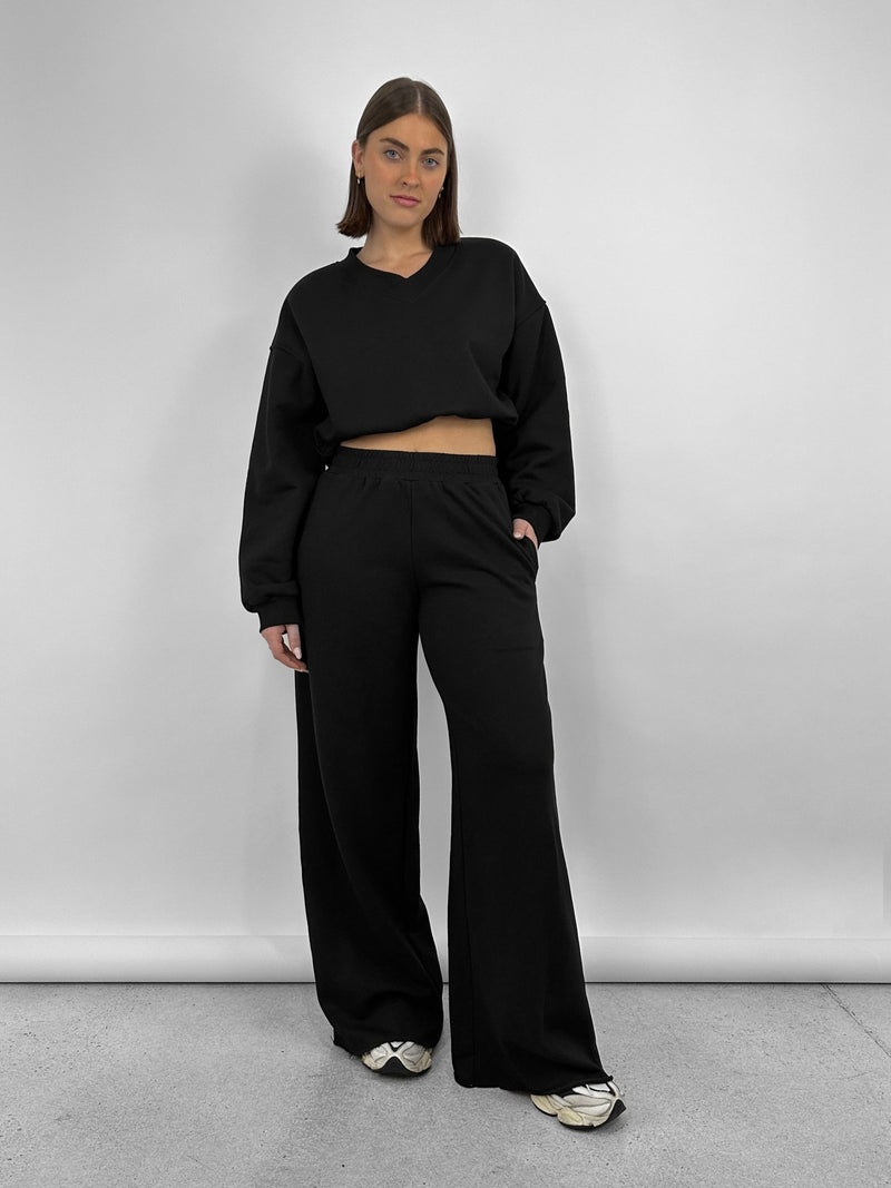 Palazzo sweatpants top