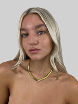 Wide Rounded Snake Chain Necklace - Vamp Official